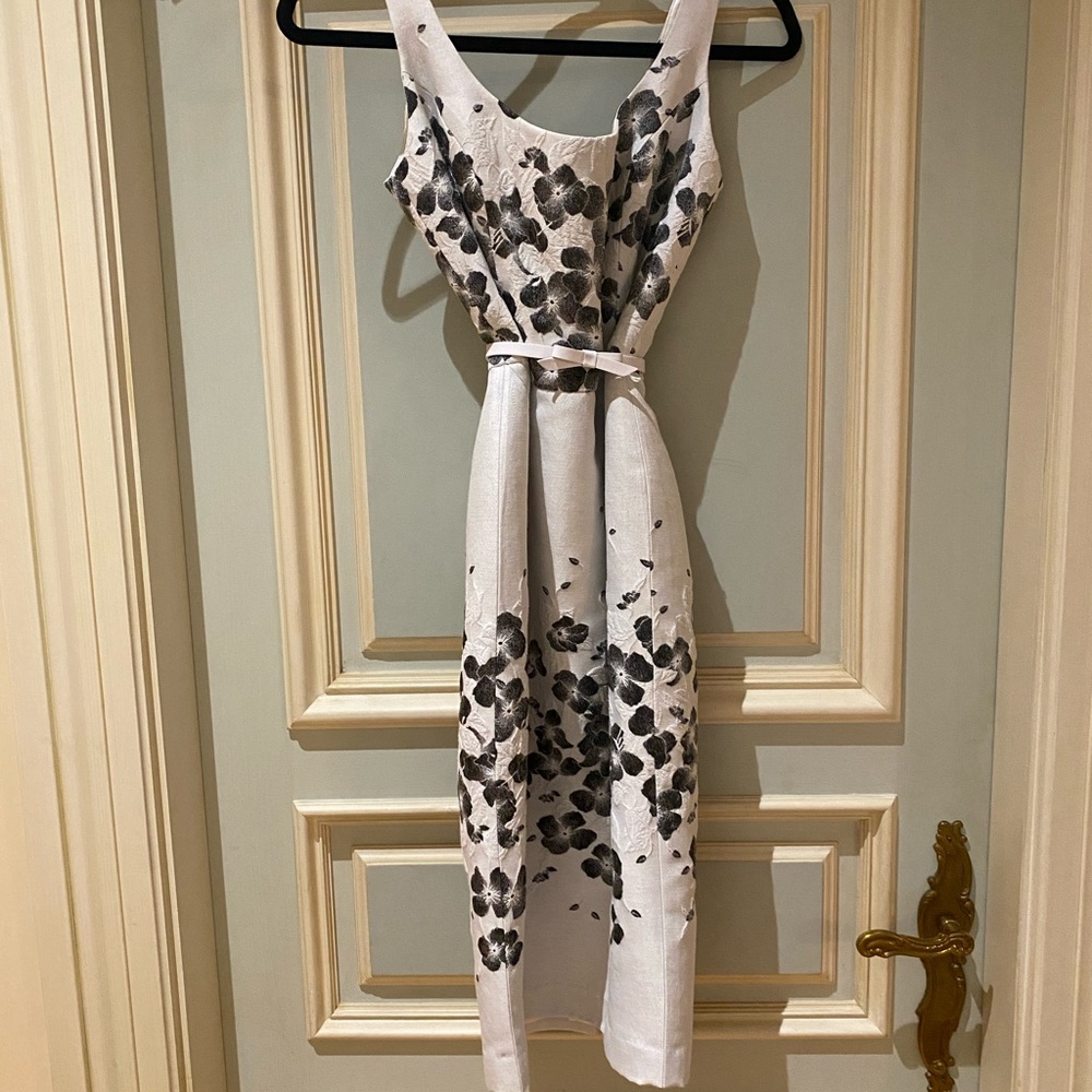 Wayne Clark a line belted dress